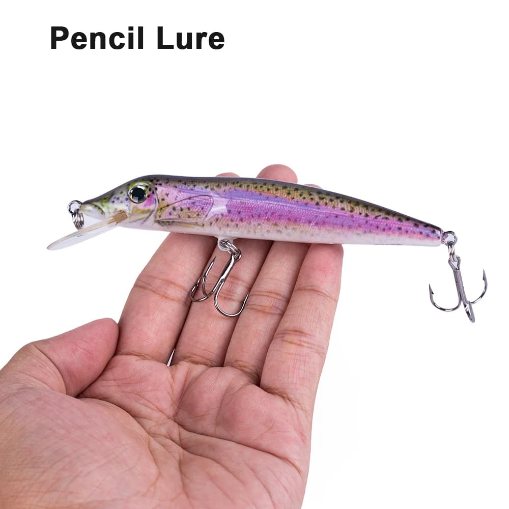 Hanlin Minnow Jerkbait esche da pesca 125cm 14.5g Floating Wobbler Crankbait artificiale Pike Musky Hard Bait Bass Tackle