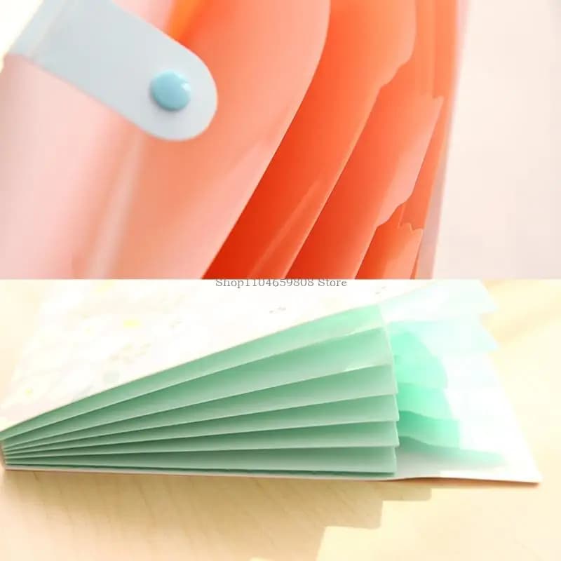 Cartella del motivo floreale 6 tasche espandibile Organizzatore documenti della cartella per ufficio
