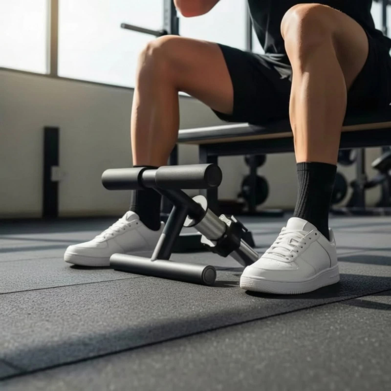 Shin Bar with Foam Rollers Stainless Steel Shin Bar Tibialis Exerciser Padded Tibia Dorsi Calf Machine Heavy-Duty for Athletes