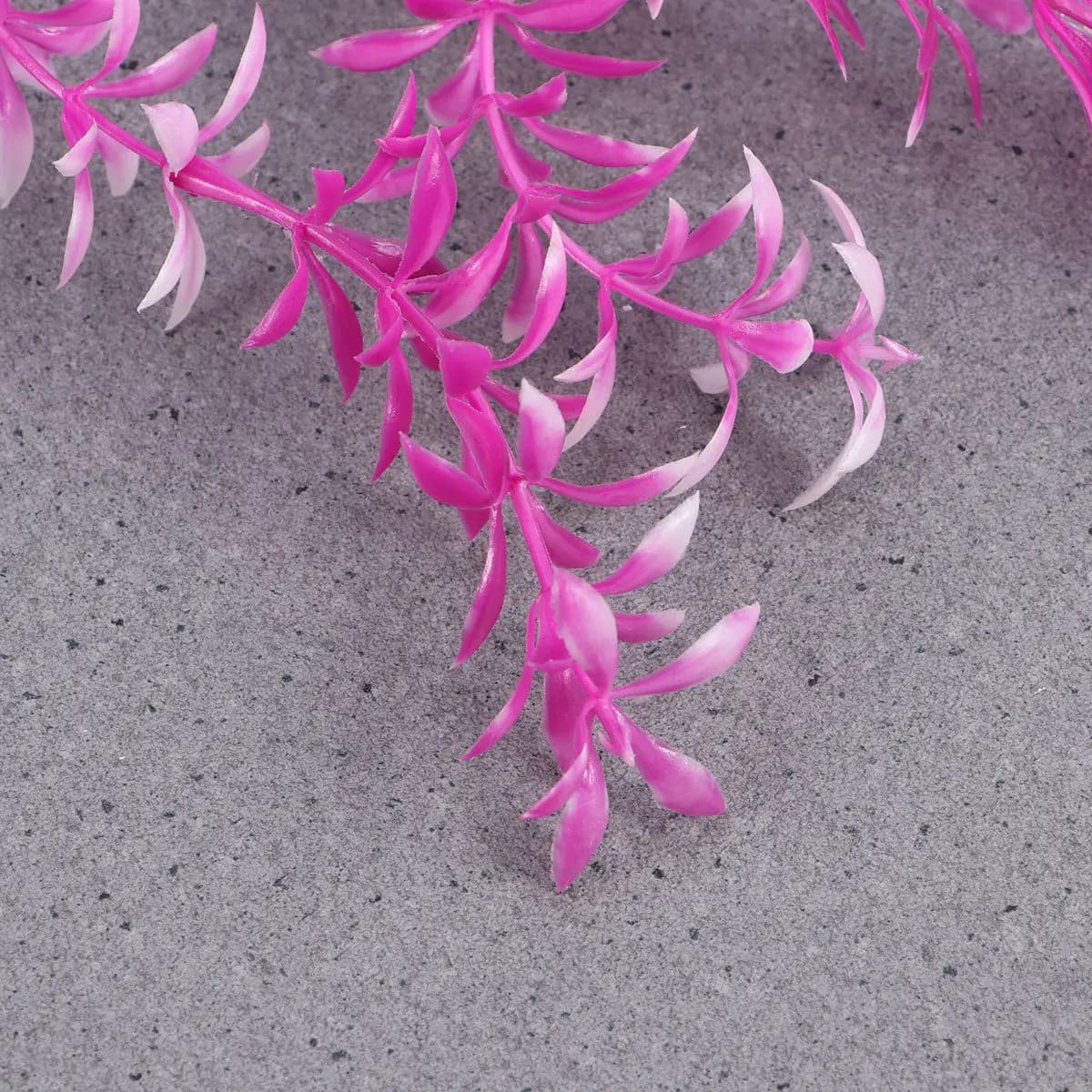 Artificial Plant in Aquarius Plastic, Realistic Flower, Fish Bath Ornament with Appesantite Base, Vivace Decoration, Fin Plant