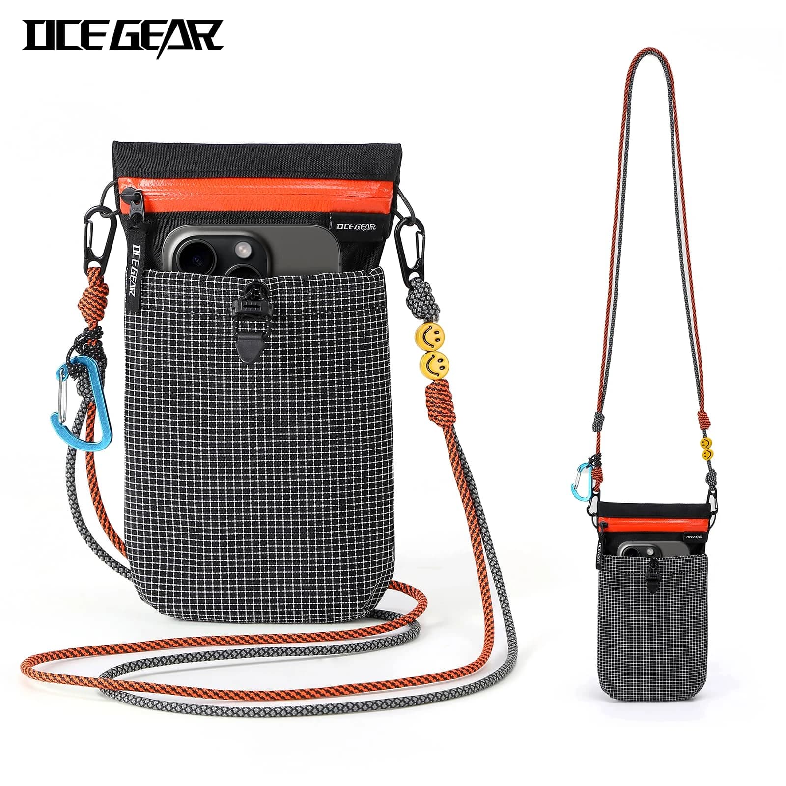 Dyneema Waterproof Phone Bag YKK Zipper Ultralight 75g Hiking Crossbody Pouch Anti-tear Shoulder Sacoche Bag for Men Women
