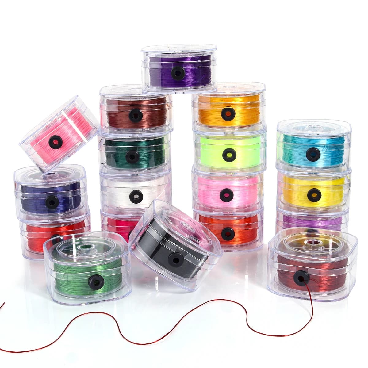 90 M/Rotolo Forte Elastico Perline Cavi 0.8mm Colorato Filo di Stretch Stringa Per Il Braccialetto FAI DA TE Collana Creazione di Gioielli Cavo Linea