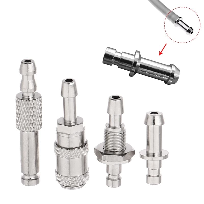 Metal Air Pipe Connector NIBP Adapter Blood Pressure Meter Polsino BP Connector Male Joint Female Fast Connection Airway Joints bayonet
