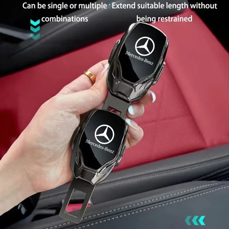 Car Seat Belt Clip Extender Alloy Seatbelt Lock Buckle For Mercedes Benz S320 W164 W203 W204 W168 C180 E320 A200 Car Accessories