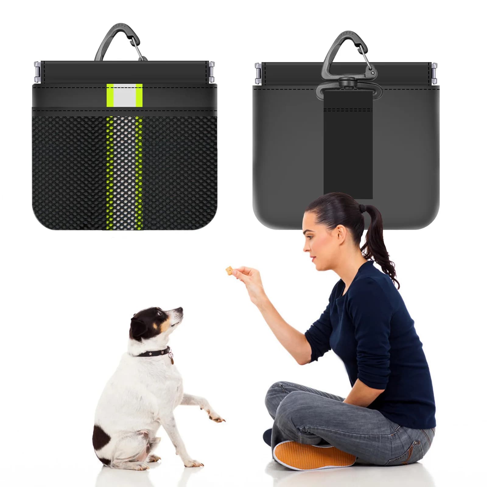 Borsa per Snack per Animali Domestici, Borsa per Addestramento Cani con Fibbia Metallica, Impermeabile e Resistente all'Usura, Accessorio per Trasporto Cani Durante le Passeggiate