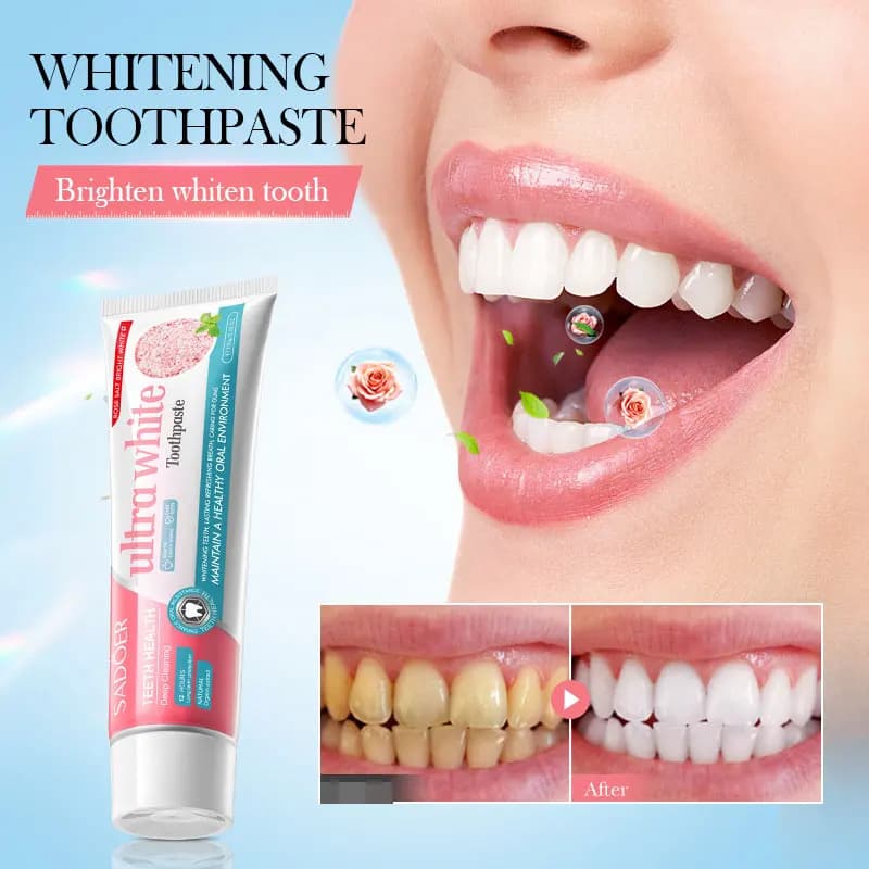 Probiotic toothpaste Remove plaque stains Teeth whitening Fruit Fresh food Oral hygiene Fresh breath clean Teeth care products