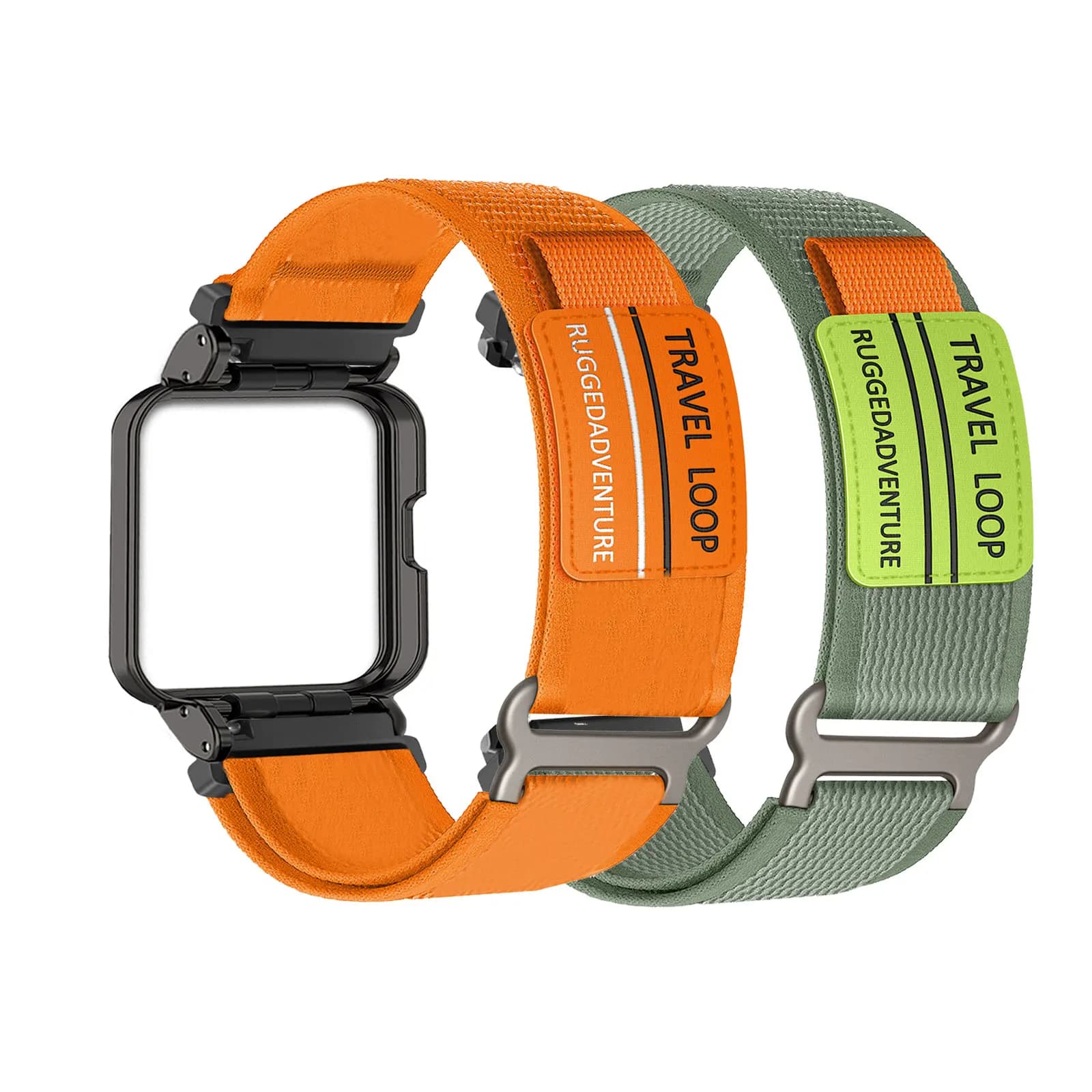 2 fascette in nylon con velcro per cinturino Xiaomi Mi Watch Lite/Redmi Watch