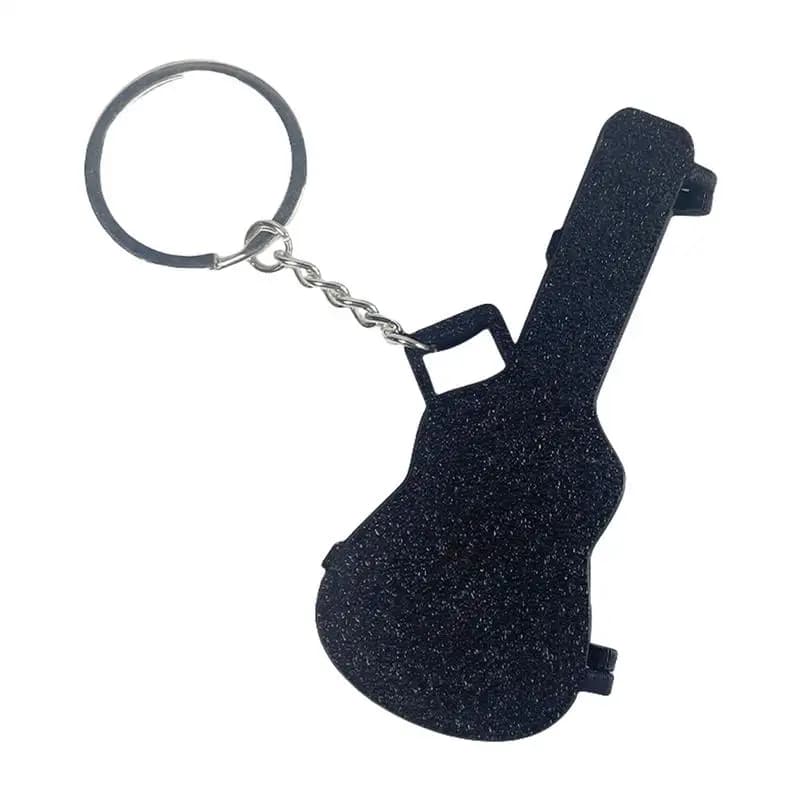 Custodia per plettro per chitarra Organizzatore per plettro Stampato in 3D Porta plettro portatile Ciondolo Zaino Borsa Portachiavi per musicisti e musica