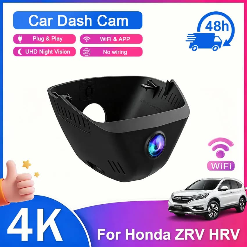 Car DVR Video Recorder Front Camera Dash Cam 4K for Honda ZR‑V ZRV HR‑V HRV HR ZR V RZ 2022‑2025 With APP Control