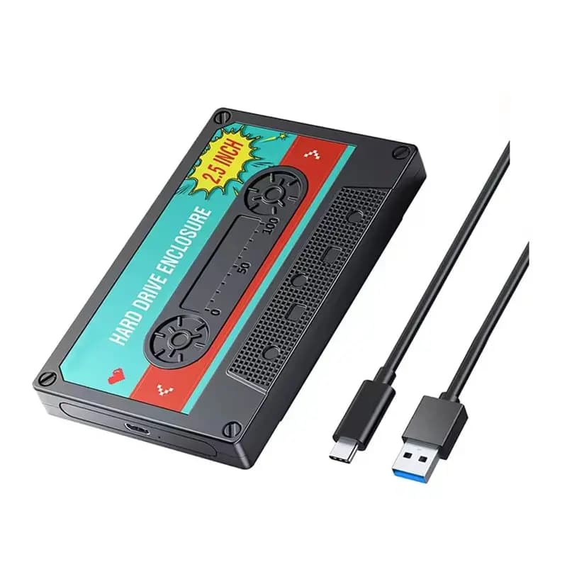 M51K-USB C SATA III 2.5" Inch Hard Drive Enclosure External Case For SSD HDD Storage Box Shockproof For PC Laptop