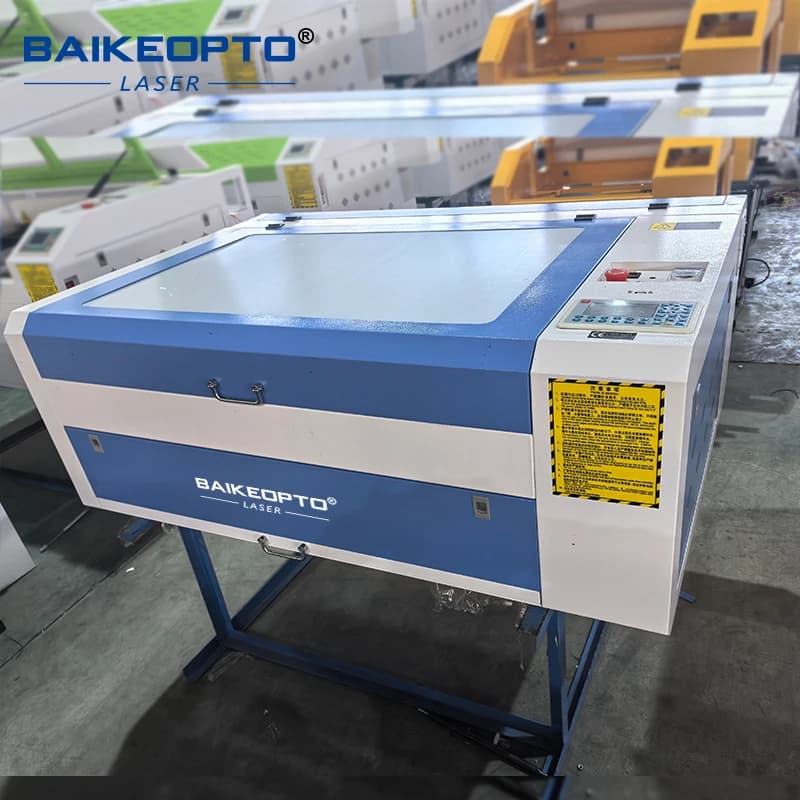 EFR Reci 80w 100w 130w Compensato acrilico Pelle Panno Pietra Vetro CO2 Macchina da taglio per incisore laser BK-K9060A con sistema Ruida