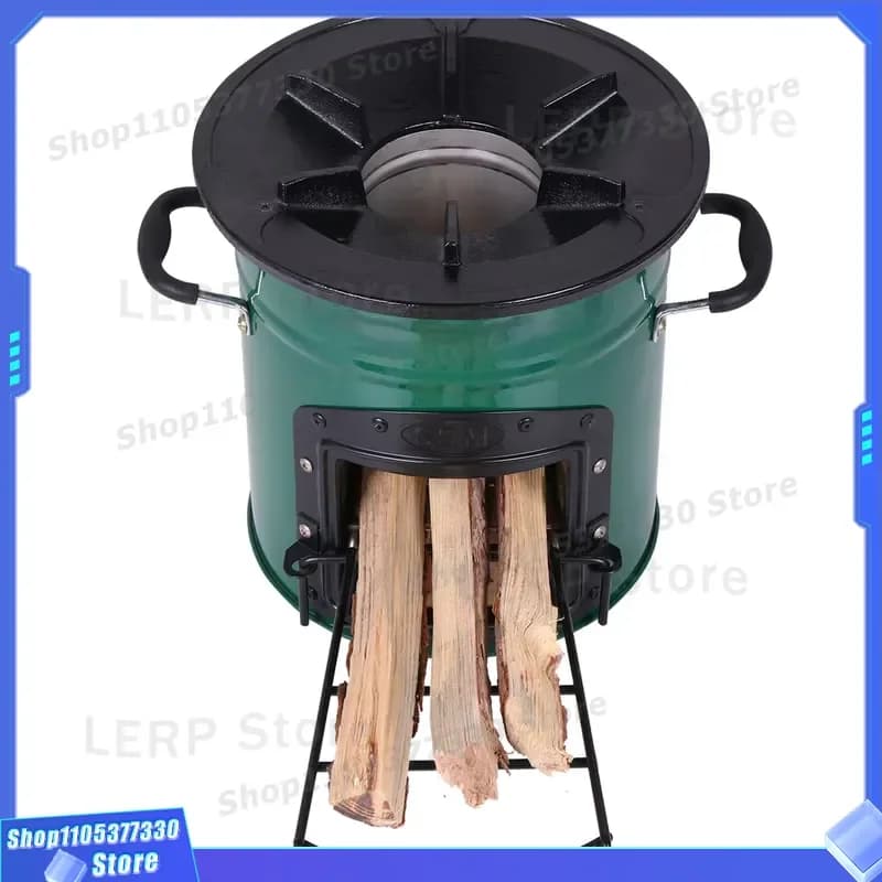 Heavy Duty Steel Wood Burning Stove for Outdoor BBQ Camping Portable Fire Pit Heater Professional Manufacturer Direct Sale
