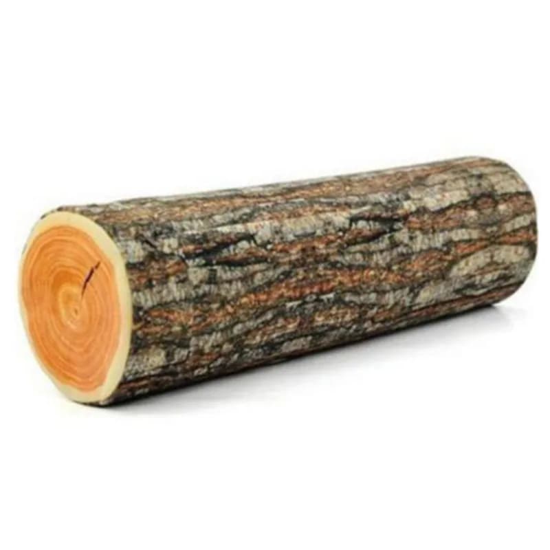 Cuscino per ceppo Creativo Grande albero di salice Manichino Blocco di legno Texture di tronco Forma cilindrica Cuscino Cuscino per divano Forma di ceppo rotondo