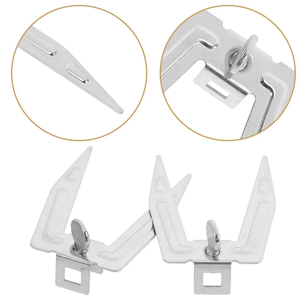 4Pcs Air Fryer Rotisserie Forks Stainless Steel Meat Grill Clamps Roast Chicken Skewers Bbq Kitchen Accessories Replacement