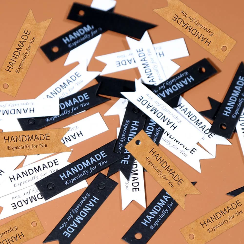Etichetta di design con bandiera a coda di rondine fatta a mano Etichetta di candela in carta Kraft Etichetta privata per candele profumate Accessori per realizzare candele fai-da-te Regali