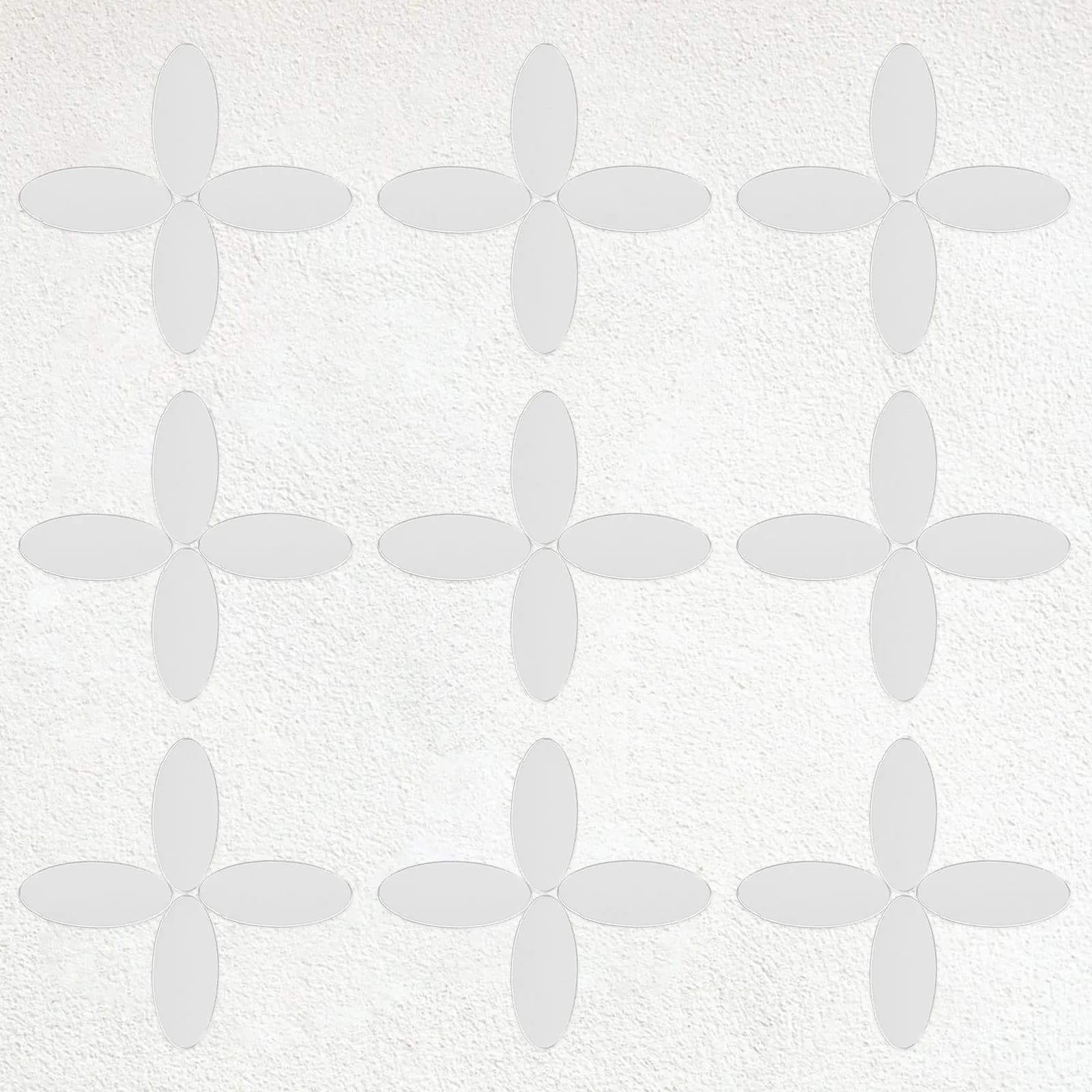 100 Pezzi Specchietti Ovali Adesivi da Parete Senza Cornice, Mini Specchi Autoadesivi per Progetti Fai-da-Te, Decorazioni per Casa, Bagno e Soggiorno