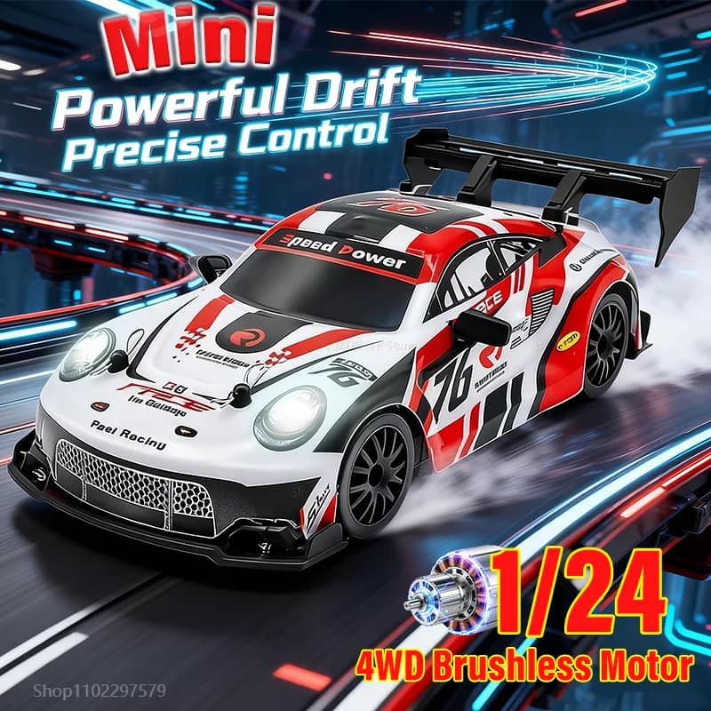 Auto Da Corsa Drift 4wd-2.4g In Scala 1:24, Veicolo Fuoristrada Gtr Telecomandato, Modellini Elettronici Da Collezione, Giocattoli Per Ragazzi, Regalo Per Le Feste