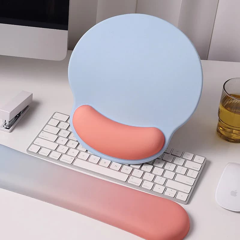 Tappetino per mouse Comodo supporto per il polso Tappetino per mouse antiscivolo Tappetino per mouse morbido Supporto per il polso Tappetino per mouse in silicone per computer