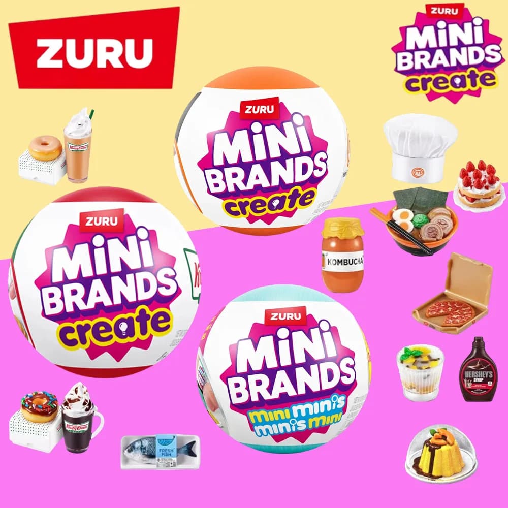Zuru Mini Brand 5 Surprise Master Cuisine Combination Mysterious Blind Box Ball Capsule Decorative Collectibles fill the fridge