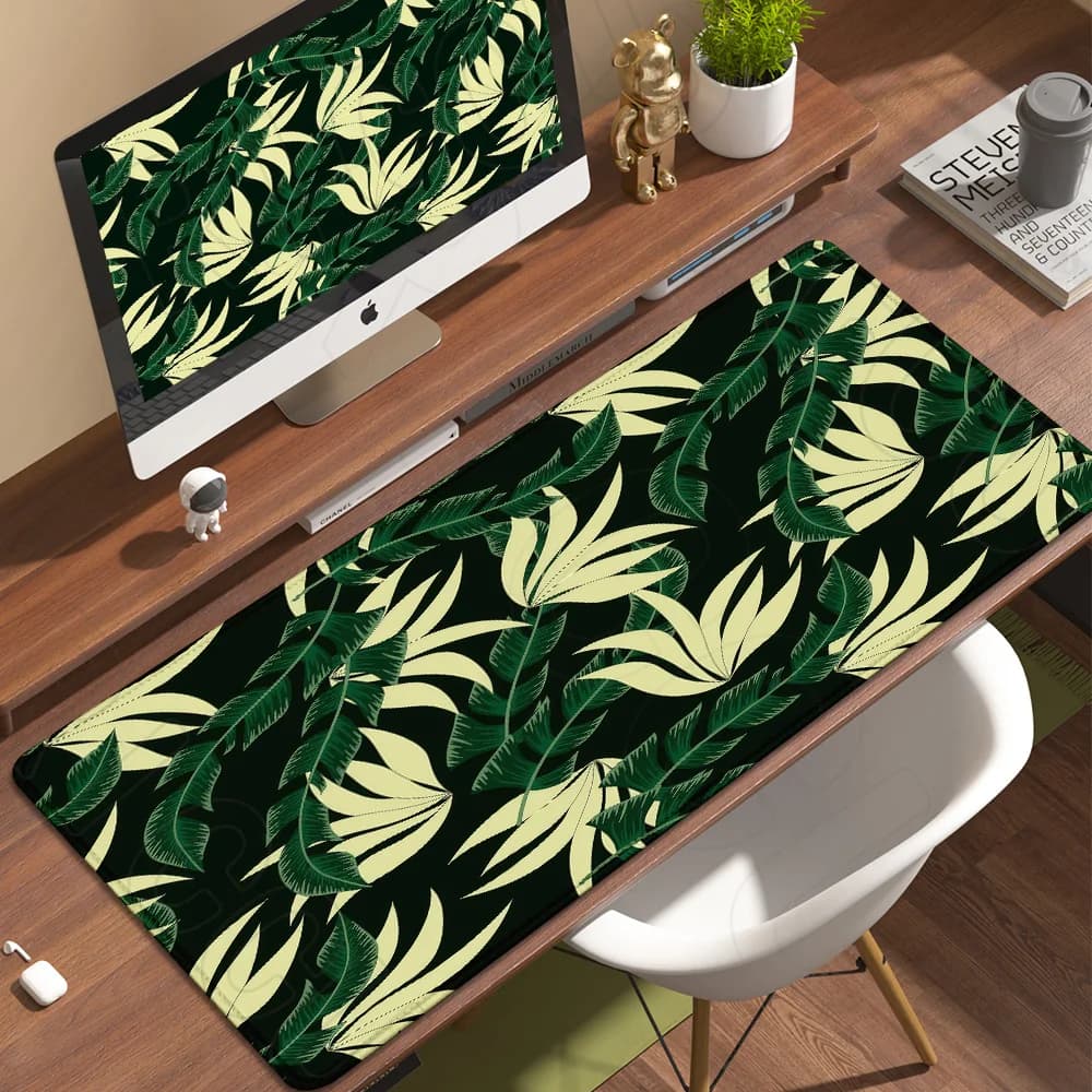 Tappetino per mouse con stampa HD di fiori colorati, grande, per computer, ufficio, tavolo da gioco, XXL, in gomma antiscivolo, per tastiera da gaming, tappetino lungo da scrivania