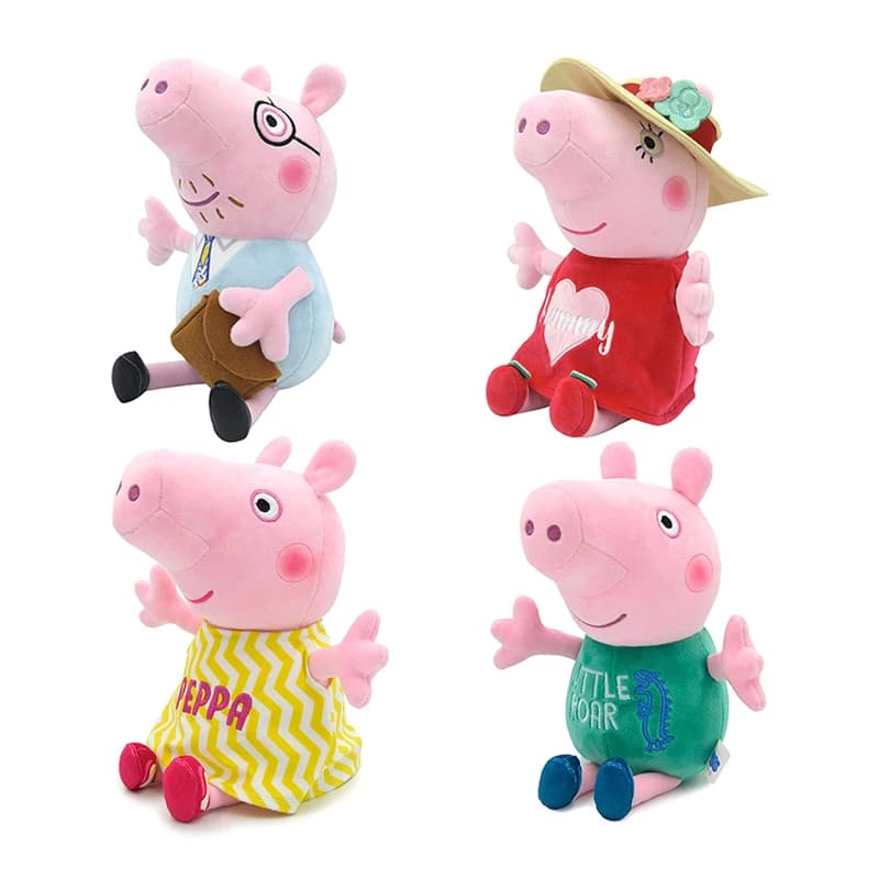 30 centimetri Peppa Peluche Maiale Anime Figura George Mummia Maiale Papà maiale Cartoon Anime Peluche Bambole Decorazione Del Partito Regalo Per I Bambini
