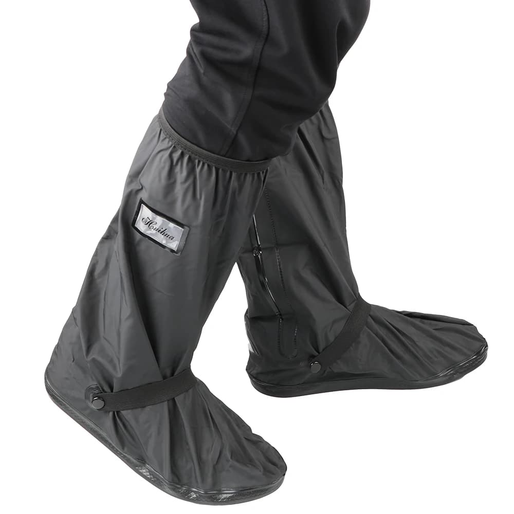 Non-Slip Boot Covers Unisex Shoes Protectors Motorcycle Scooter Bike Rain Shoes Cover 1 pair Waterproof for Rainy Snowy Day