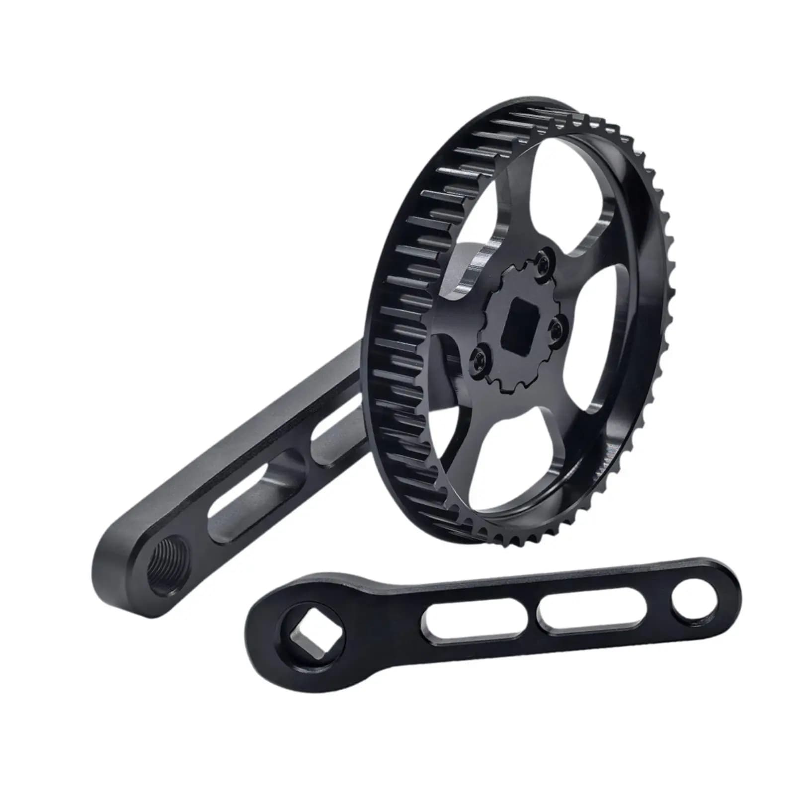Set Manovella per Bicicletta Bambini, Kit Riparazione in Lega di Alluminio 46T, Leggero e Facile da Installare per Ciclismo Sportivo
