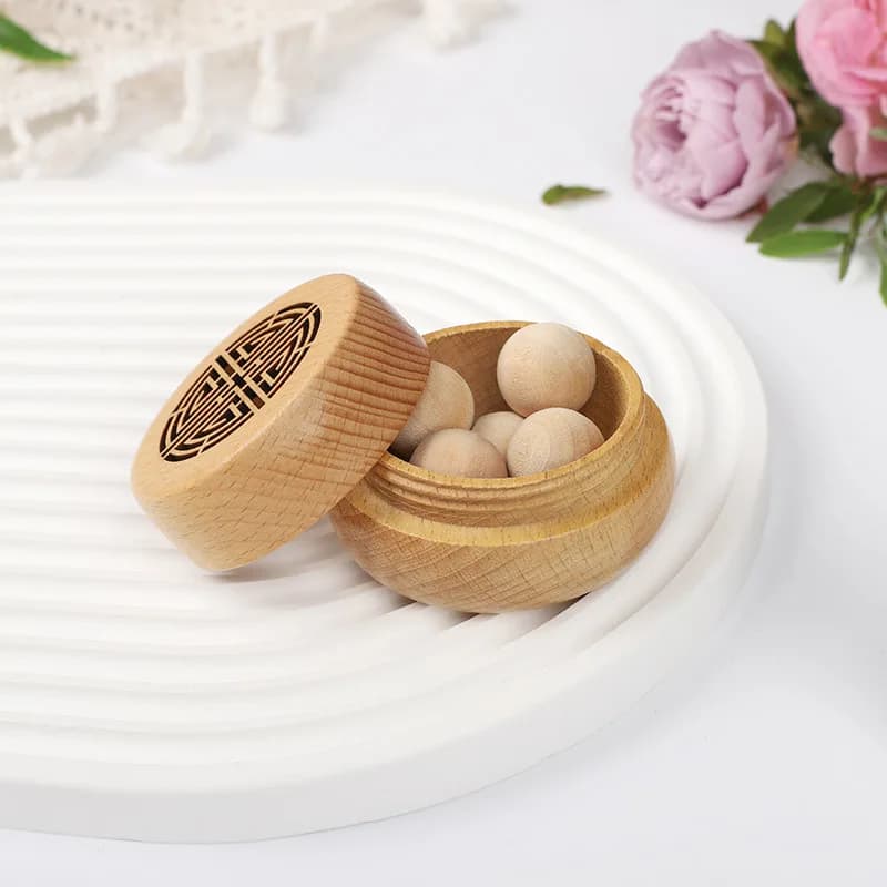 Antico portatile senza profumo profumo scatola di legno diffusore di aromi decorazioni oggetti soggiorno camera da letto auto accessori per la casa