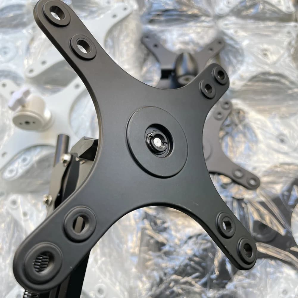 DQ2G Mounting bracket plate for VESA portable monitor Screw hole 1/4 inch to 100x100mm and 75x75mm Wall mounting bracket
