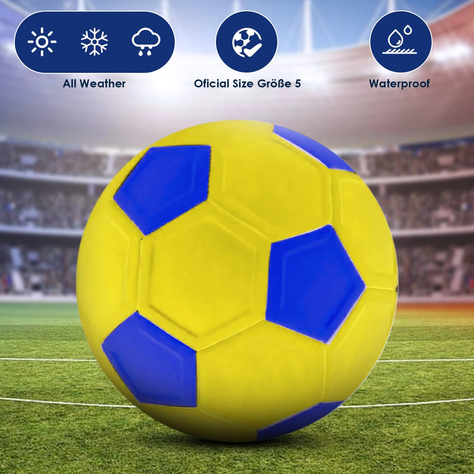 Divertente pallone da calcio curvo magico, pallone da allenamento competitivo per interni ed esterni, regalo di compleanno ideale per bambini