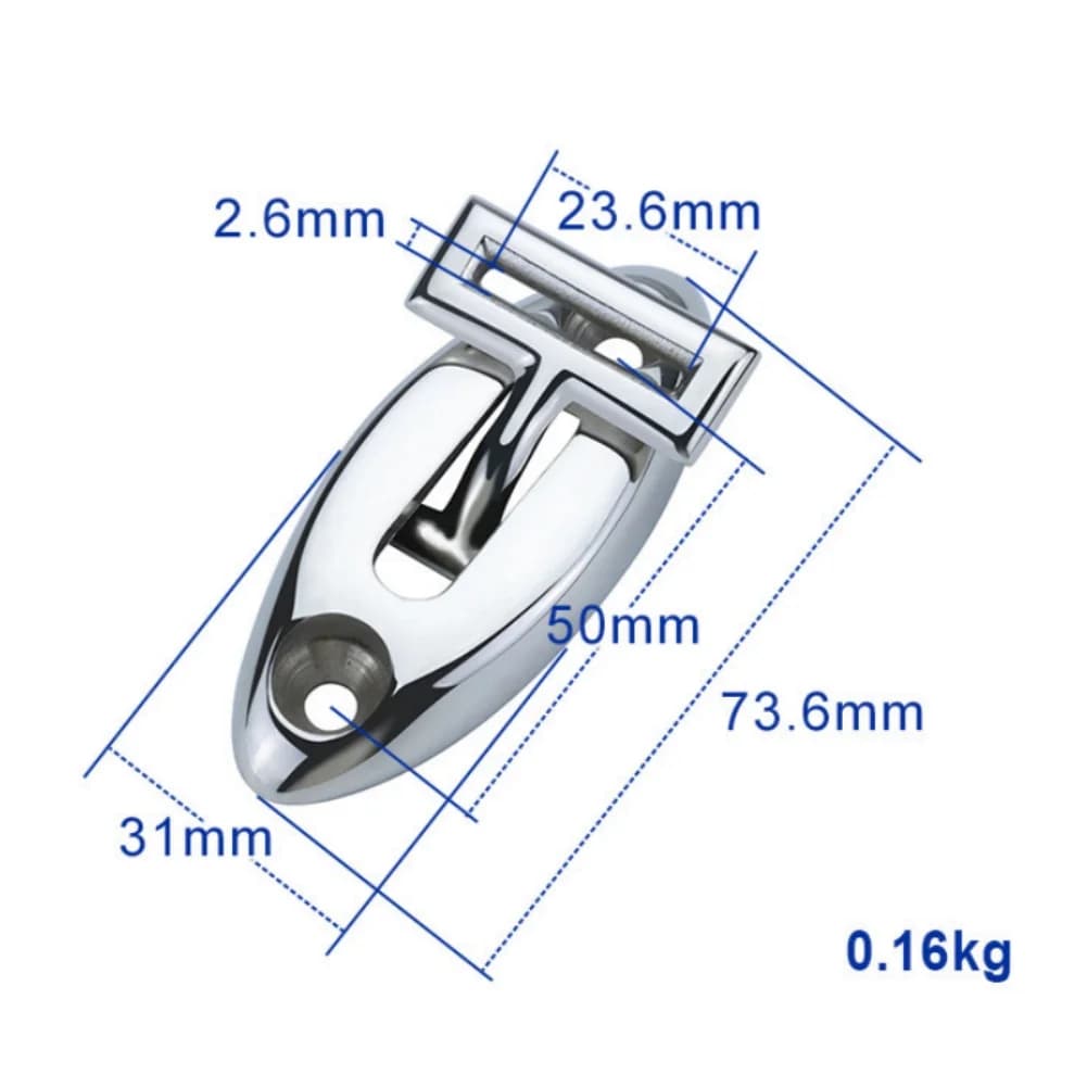 316 Stainless Steel Boat Release Top Swivel Deck Hinge Marine Top Hardware FOR Ideal For Securing Sunshade Ropes On Boats