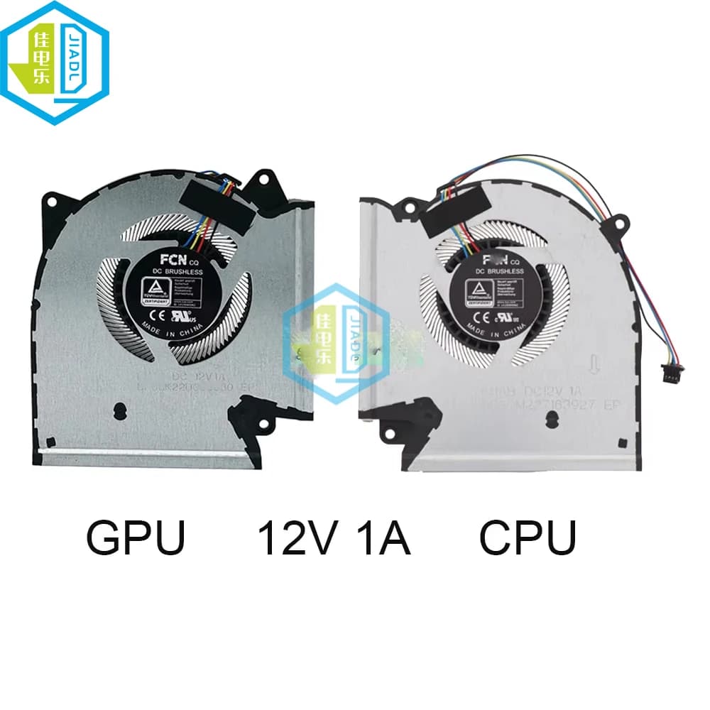CPU GPU Cooler Notebook Ventola del radiatore di raffreddamento per ASUS ROG G533ZM G533ZS G533QR G533QS G533QM G533 13NR0540P02011 13NR08E0P01011