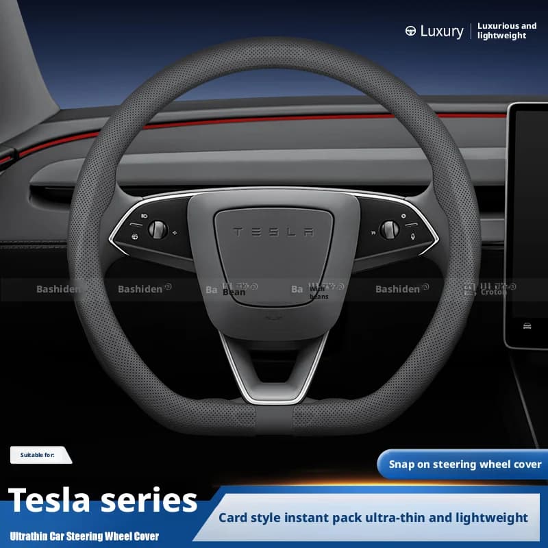 Coprivolante Compatibile con Tesla Model 3, Model X, Model S e Model Y (2019-2026) Accessori per il volante.