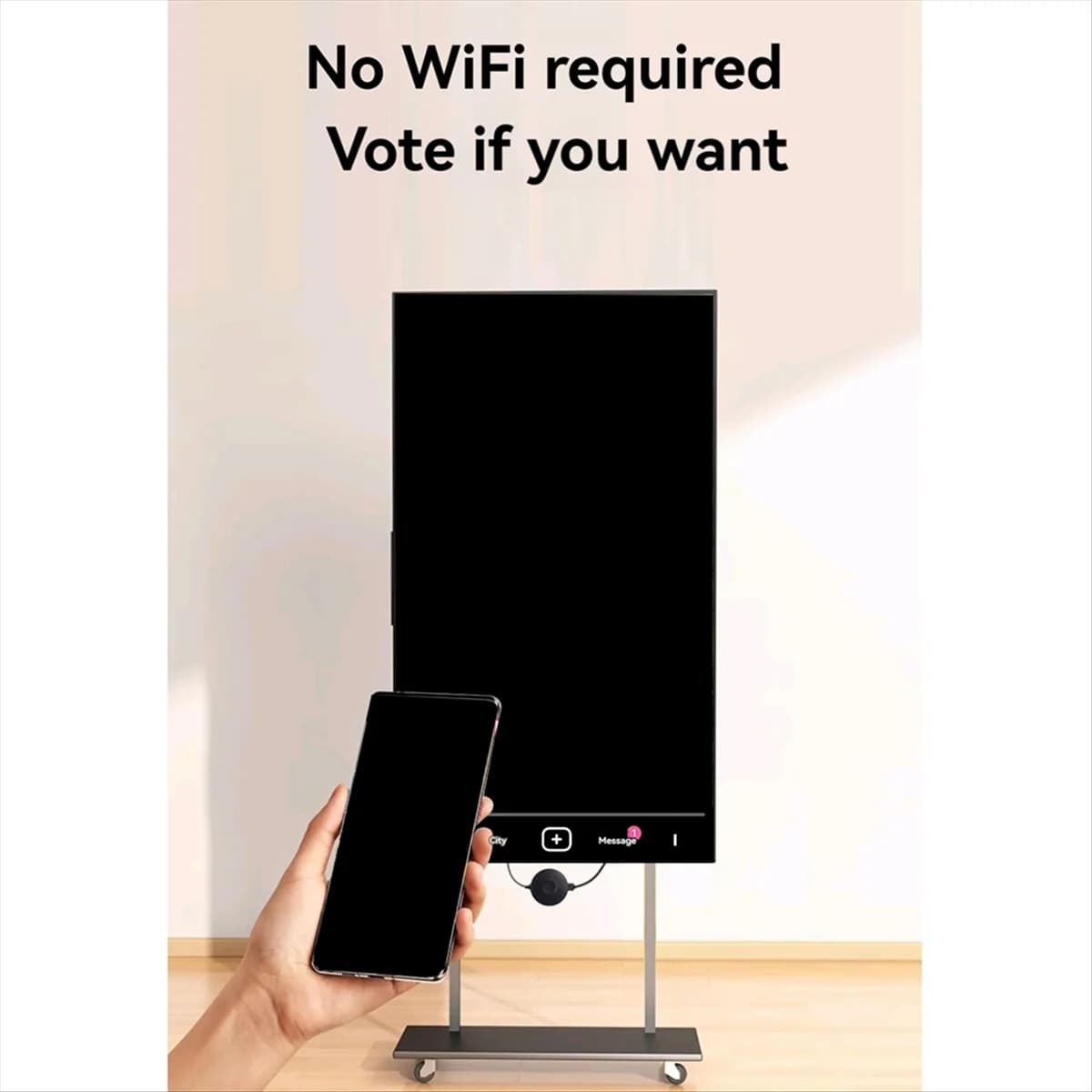A43I! Proiettore per schermo wireless Proiettore per schermo live portatile compatibile 4K per computer Cellulari IOS Andorid