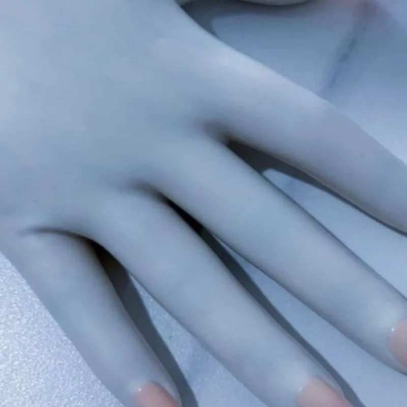 Sexy Molding High Elasticity Medium Long Gloves With Nail Couple Cosplay Kigurumi Party Accessories One-Piece Latex Gloves Nail