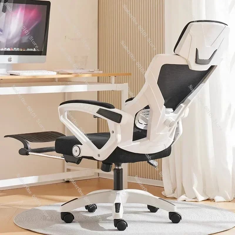 Nuova Sedia Ergonomica da Ufficio, Poltrona Reclinabile per Casa e Gaming con Supporto Lombare Regolabile, Comoda per Lunghe Sedute in Dormitorio