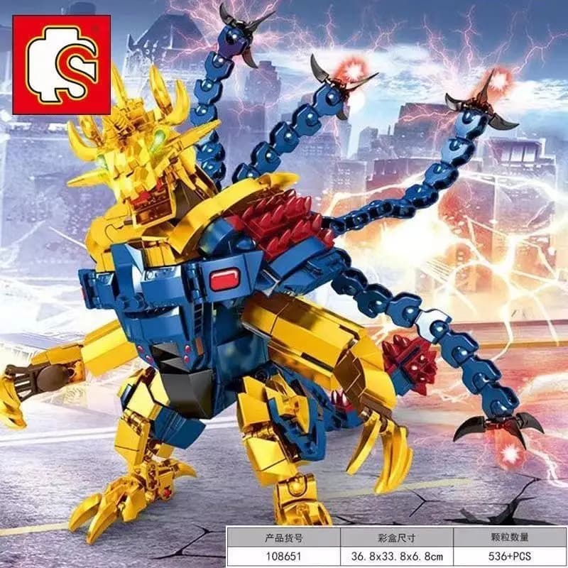 SEMBO BLOCKE 108651 Ultraman Saulos Monster Building Blocks Giocattolo educativo per bambini Ragazzi