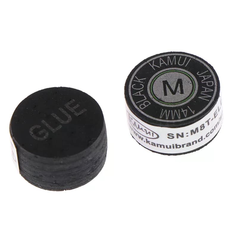 Punta per stecca in pelle da 1 pezzo 14 mm - Durezza SS/S/M/H Testa per stecca da biliardo, Accessori da biliardo di ricambio per snooker a nove palle