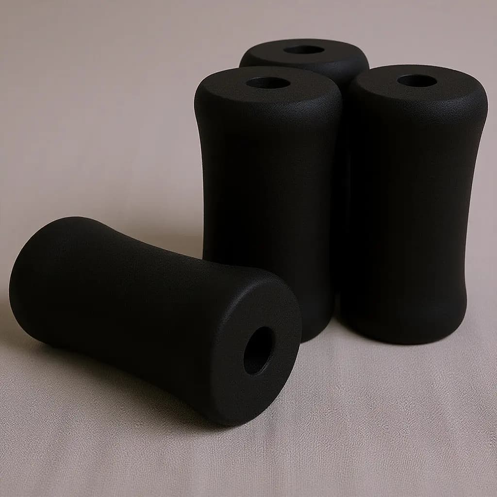 Set di 4 Cuscinetti in Schiuma per Rullo Massaggiante, Superficie Liscia e Confortevole per Gambe e Piedi, Copertura Sostitutiva per Attrezzature da Palestra