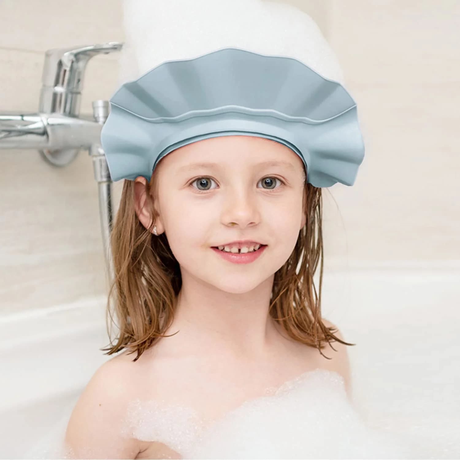 Adjustable Size Children's Shampoo Headset Crown Children's Shower Head Visiera For Animated Cards Hair Protection for Newborns Ear Protection Waterproof