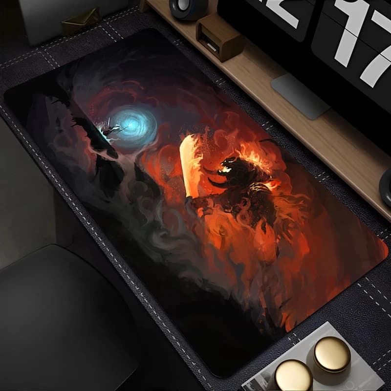 Tappetino da gioco VIKAMA Extended LOTR, tappetino da scrivania Il Signore degli Anelli, tappetino antiscivolo per tastiera e mouse per ufficio e gaming