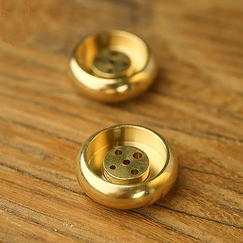 /KQM/1pcs Home Decor High Quality 5 Holes Mini Brass Incense Burner Incense Sticks Censer Stand Holder