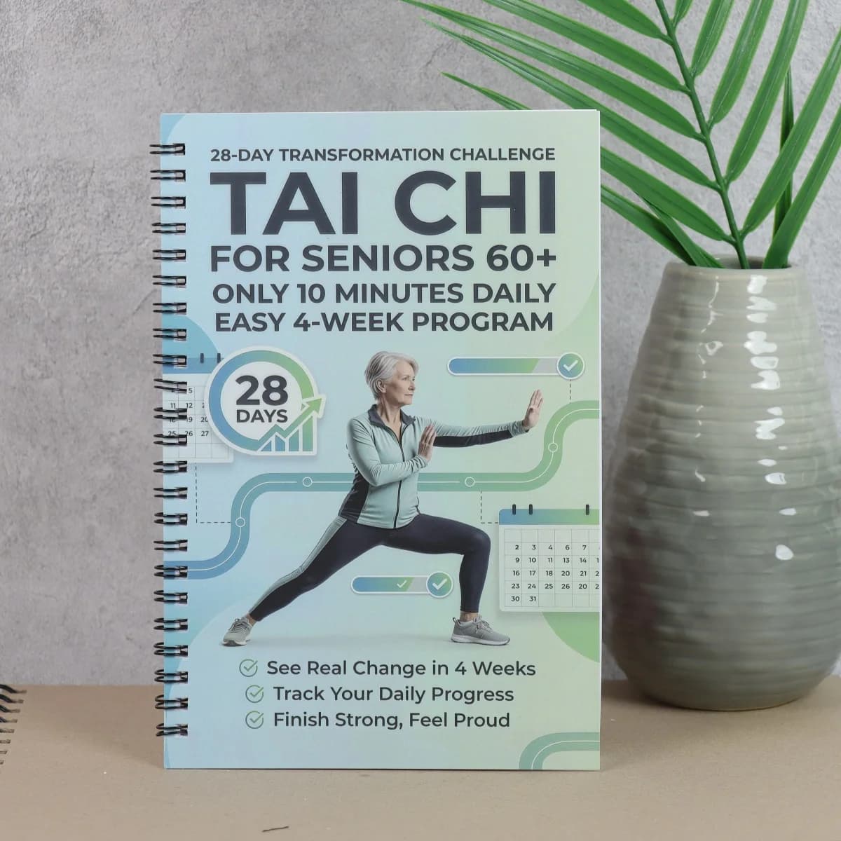 Guida per la perdita di peso con Tai Chi per anziani - Programma a basso impatto di 28 giorni con camminata graduale e opzioni assistite da sedia