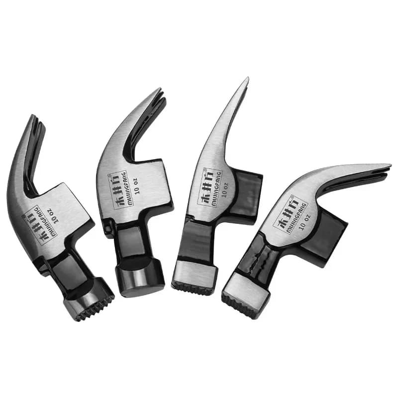 Testa di martello ad artiglio in acciaio ad alto tenore di carbonio Strumento di riparazione professionale Testa di martello sostituibile Utensili manuali per la lavorazione del legno multi-stile magnetico