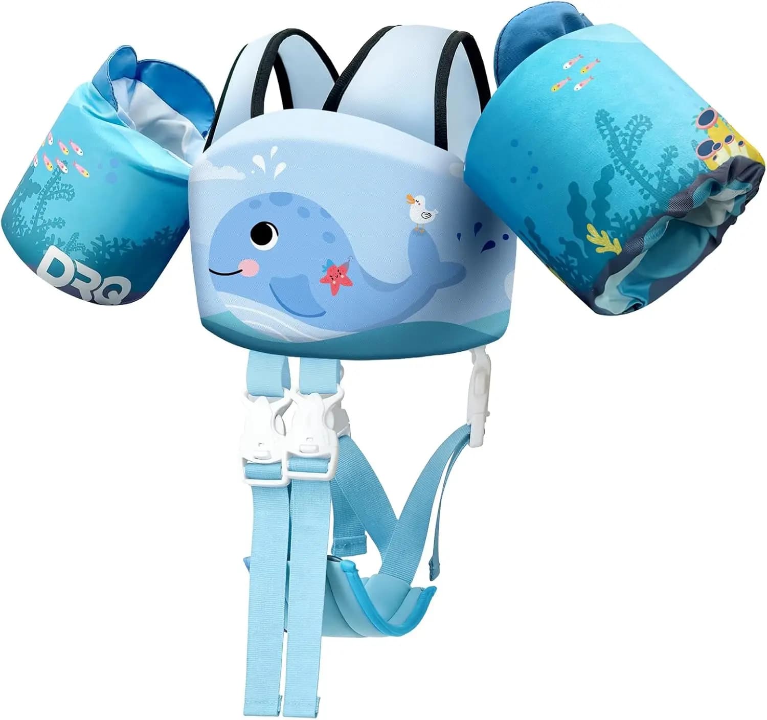 Gilet Galleggiante per Bambini da 10-30 kg, Giubbotto Salvagente Puddle Jumper con Imbracatura a Spalla e Braccioli per Bambini e Bambine dai 2 ai 6 Anni