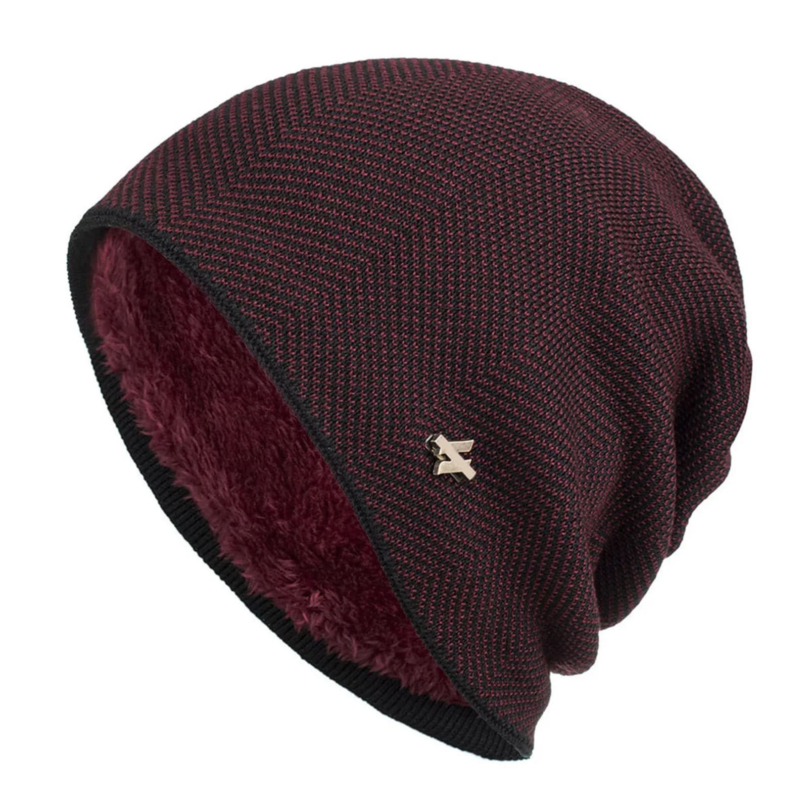 Berretto Foderato in Pile per Climi Freddi | Berretto Invernale Termico in Maglia per la Neve | Unisex per Uomini e Donne