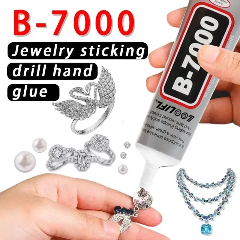 B-7000 Colla adesiva per gioielli Artigianale/Riparazione Touch screen per telefono cellulare Resina epossidica Strass Liquido artigianale con punta di precisione Amagi