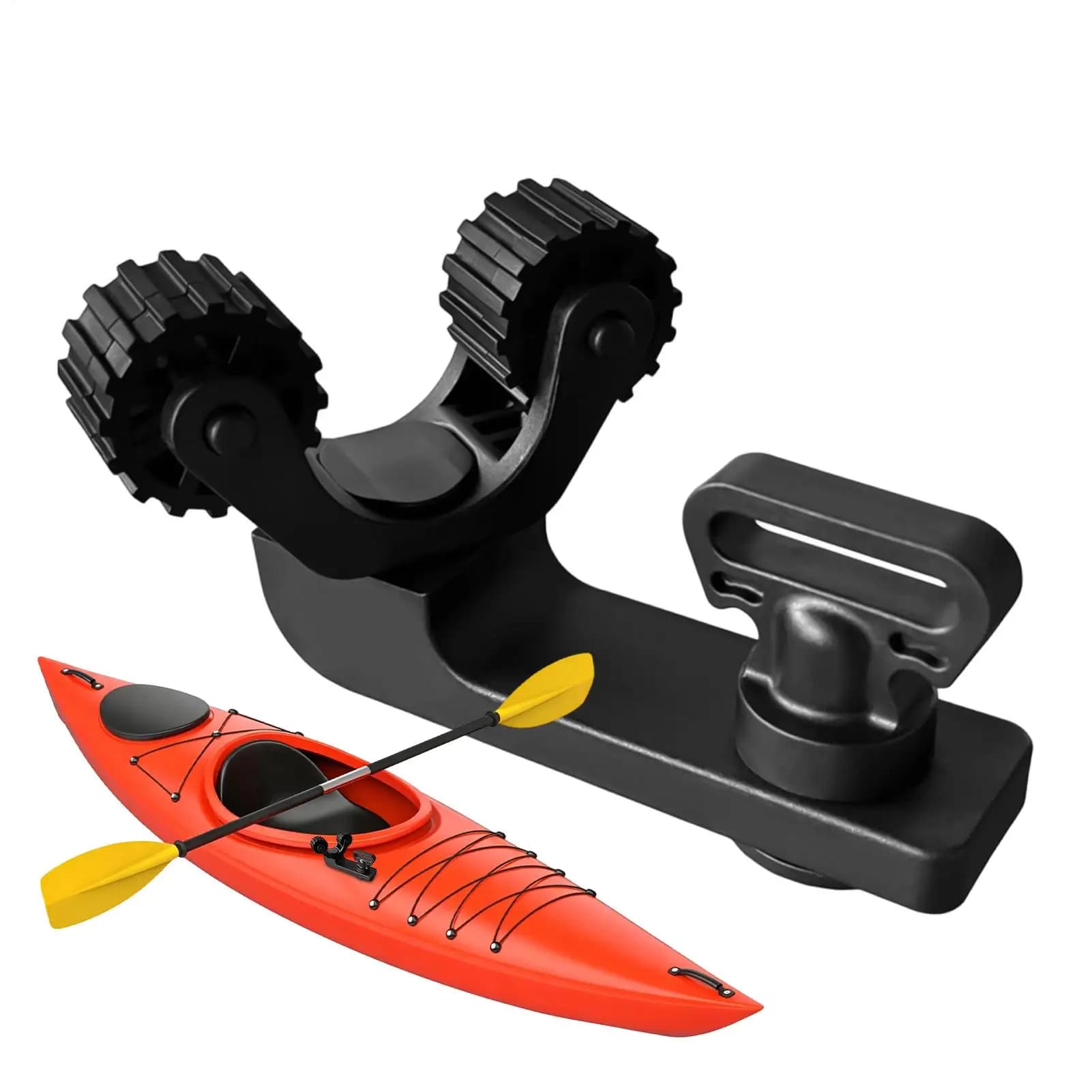 Paddle Holder for Kayaking Adjustable Shock-Resistant Portable Canoe Paddle Mount for Dinghy Raft Rowboat Lake River Stream Sea
