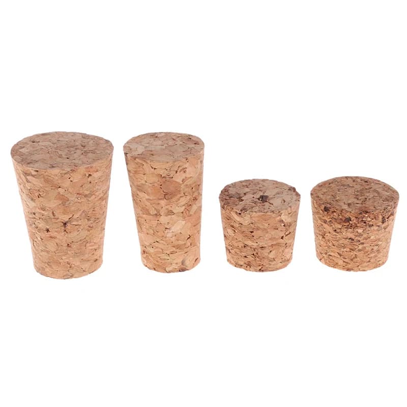Offerta Speciale: 10 Tappi in Sughero per Bottiglie di Vino, Contenitori per Budini e Burette in Legno