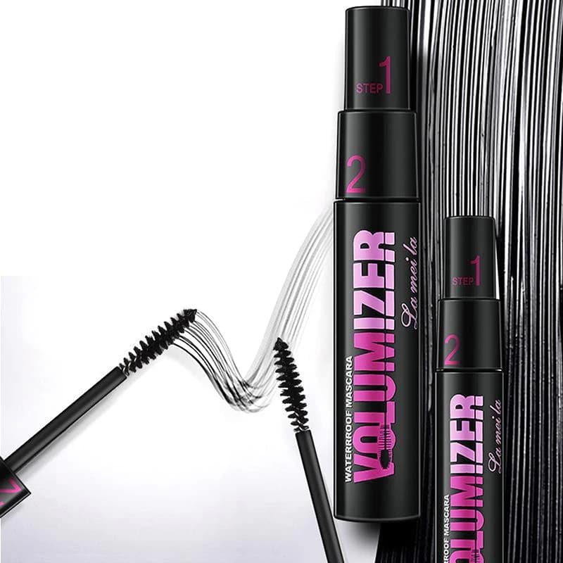 Double Purpose Waterproof Mascara 2in1 Thick Extendable Eyelashes Extension